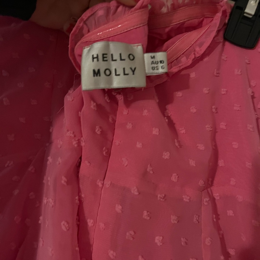 HELLO MOLLY pink strapless dress - Picture 4 of 4